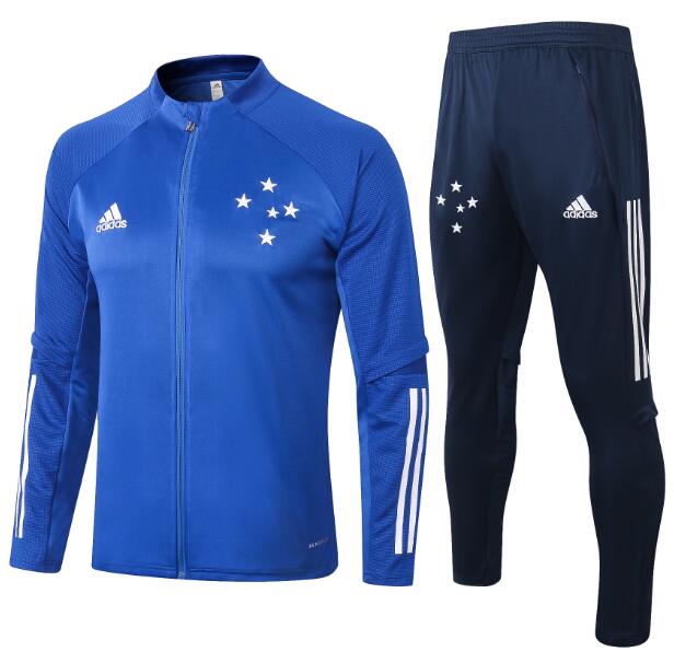 Cruzeiro Blue Training Suits Jacket with Trousers 2020/21